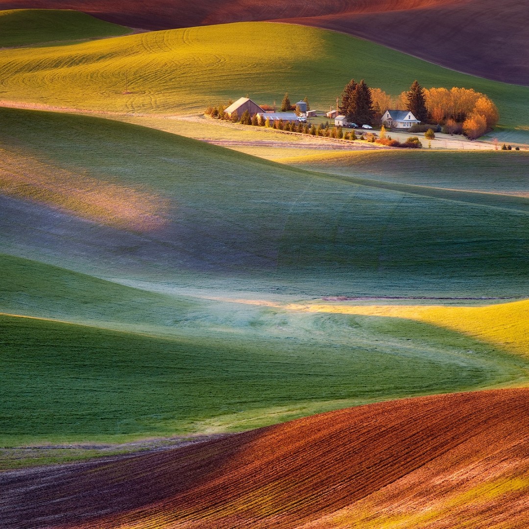 Палитра красок для наружных работ. Palouse Washington.